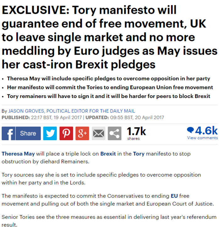 Φρένο στην ελεύθερη μετακίνηση πολιτών της ΕΕ προς τη Βρετανία βάζει η Μέι