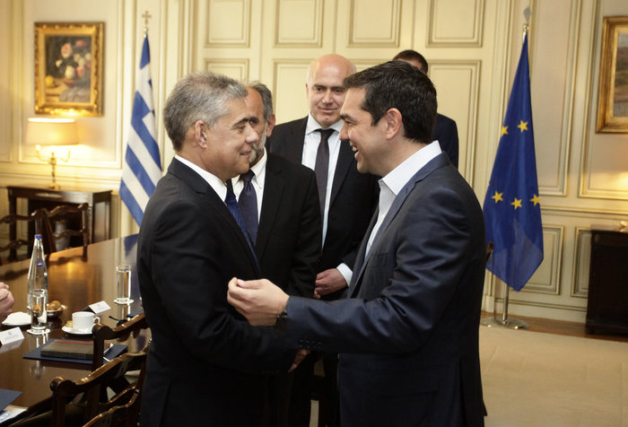 Με τον πρόεδρο της Ενωσης Περιφερειαρχών και πρώην βουλευτή της ΝΔ Κώστα Αγοραστό