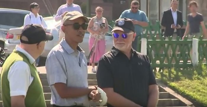 Ο Μπαράκ Ομπάμα παίζει γκολφ και οι φαν παραληρούν [Βίντεο] - εικόνα 3