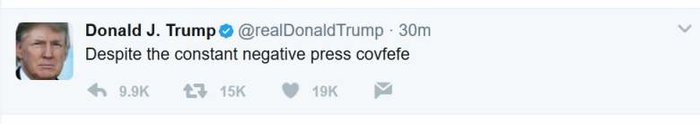 Αποκάλυψη: Τι είναι το περίφημο "covfefe" του Τραμπ