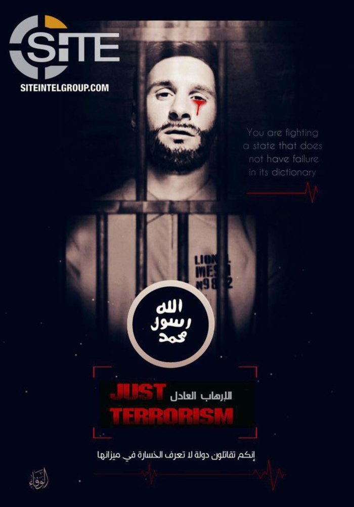 Νέα αποκρουστική απειλητική αφίσα του ISIS για τον Λ. Μέσι