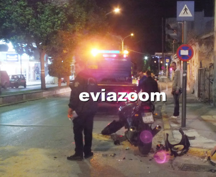 Σοβαρό τροχαίο στη Χαλκίδα - Μάχη για τη ζωή δίνει 29χρονος μοτοσικλετιστής