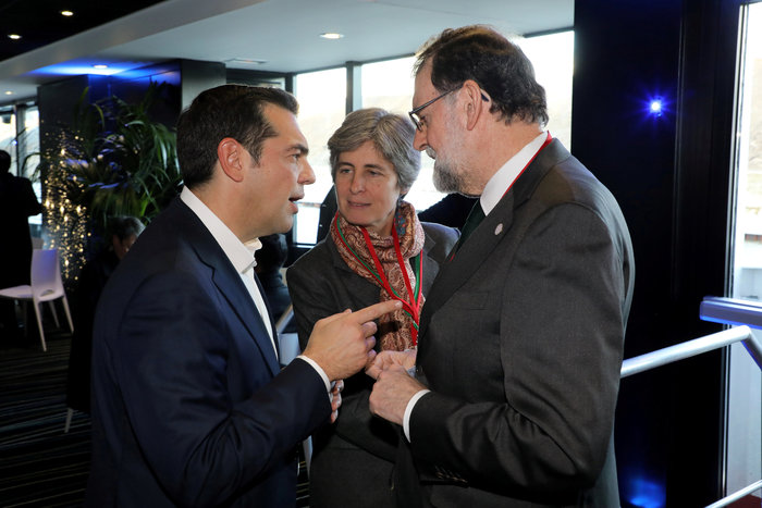 Ο πρωθυπουργός με τον Μαριάνο Ραχόι