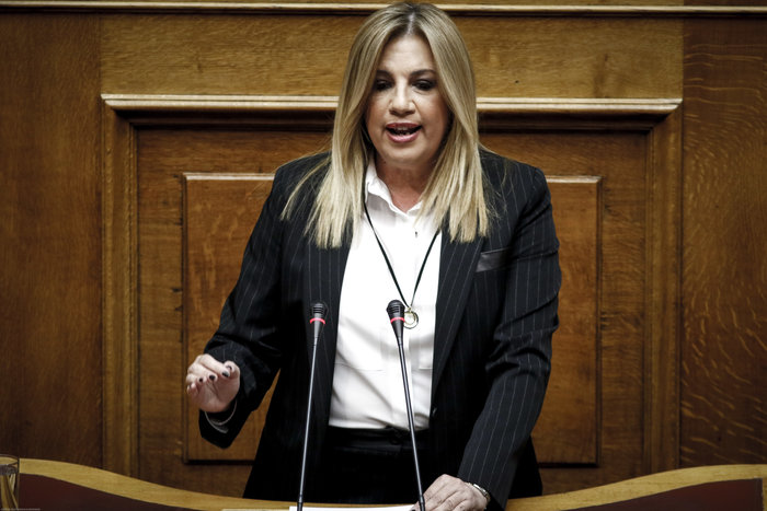 Η επικεφαλής του Κινήματος Αλλαγής Φώφη Γεννηματά
