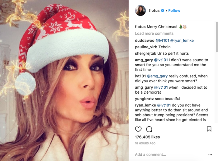 Η Μελάνια βγάζει πονηρή σέλφι στο Snapchat με ευχές