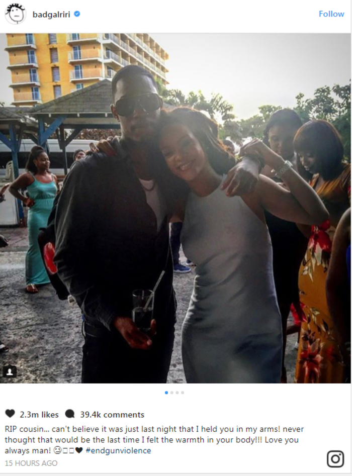 Μεγάλο σοκ για τη Rihanna: Σκότωσαν τον 21χρονο ξάδερφό της