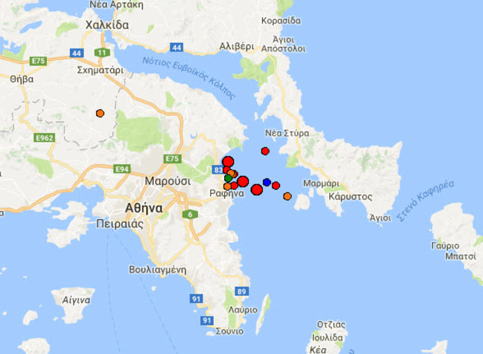 Ανησυχία από απανωτούς μικροσεισμούς στην Αττική