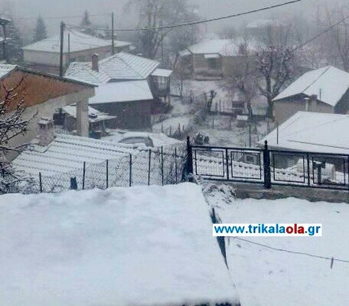 Στο μισό μέτρο το χιόνι στα ορεινά των Τρικάλων (φωτό) - εικόνα 2