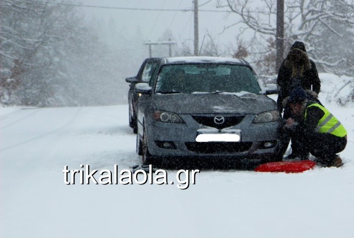 Σφοδρή χιονόπτωση στα ορεινά των Τρικάλων - Εικόνες - εικόνα 3