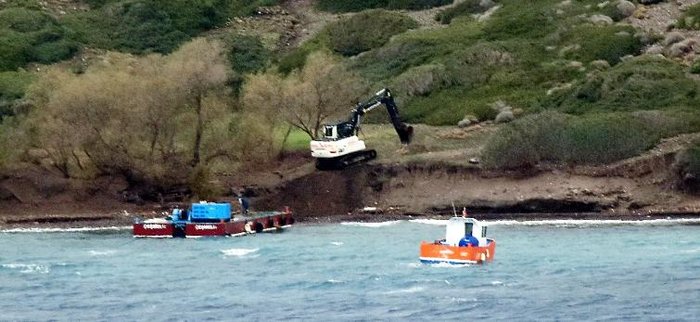 Τουρκία: Άρχισε η κατασκευή του στρατιωτικού φυλακίου απέναντι από τα Ιμια