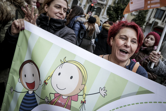 Κινητοποίηση στο κέντρο της Αθήνας για την προσχολική αγωγή - εικόνα 2