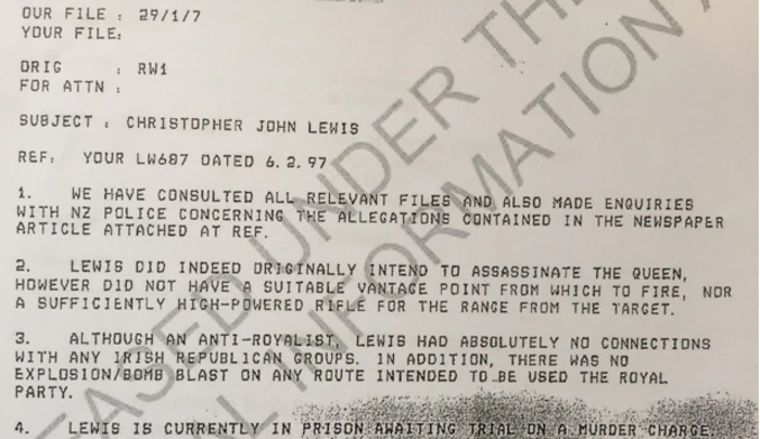 Τα έγγραφα για την απόπειρα δολοφονίας της βασίλισσας Ελισάβετ