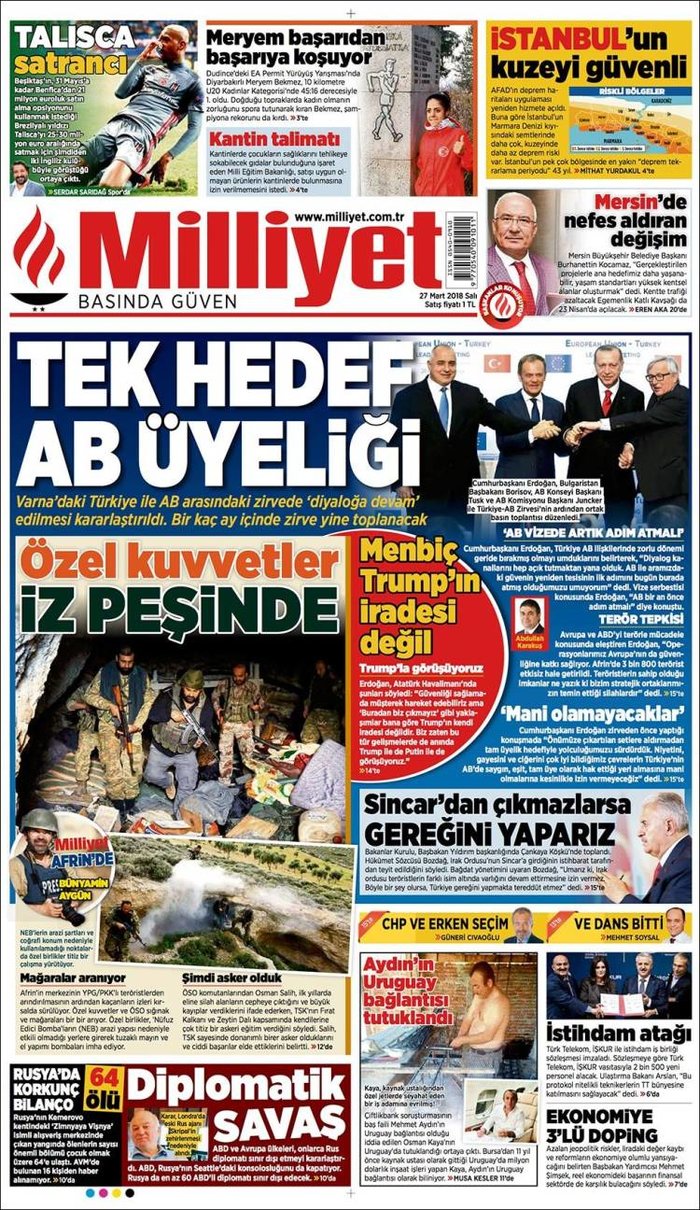 Πώς είδε ο τουρκικός Τύπος τη Σύνοδο της Βάρνας