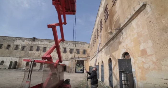 Φωτογραφία από τα γυρίσματα της ταινίας «Το τελευταίο σημείωμα»