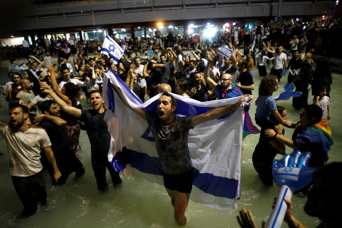 Ξέφρενοι πανηγυρισμοί στο Ισραήλ για τη νίκη της Νέτα [ Εικόνες] - εικόνα 7
