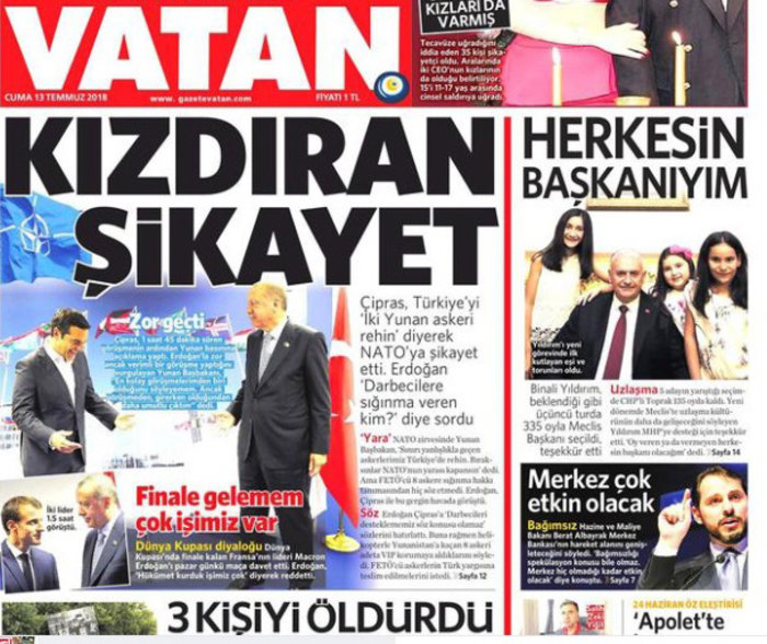 Τουρκικός Τύπος: Ο Τσίπρας εκνεύρισε τον Ερντογάν