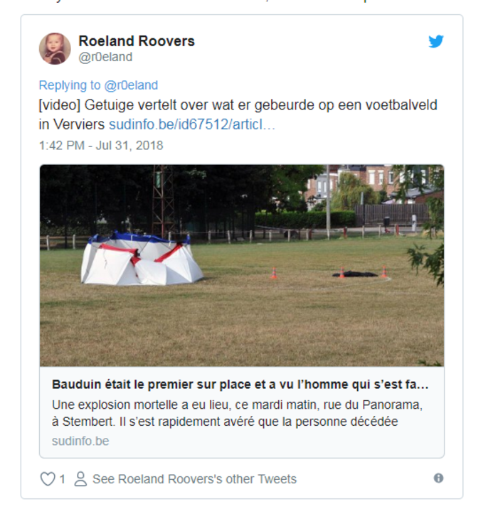 Μυστήριο στο Βέλγιο: Ανδρας μπήκε σε γήπεδο και ανατινάχθηκε! - εικόνα 2