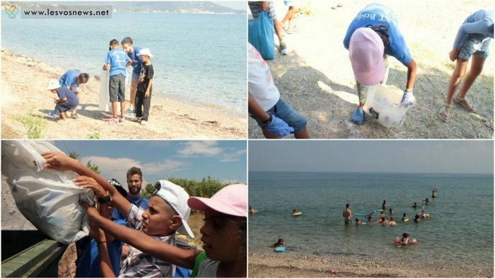 Ρομά και προσφυγόπουλα καθάρισαν την παραλία (φωτό) - εικόνα 2