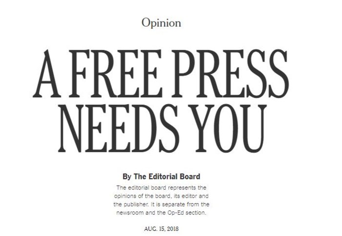 Εκστρατεία των αμερικανών δημοσιογράφων κατά του Τραμπ