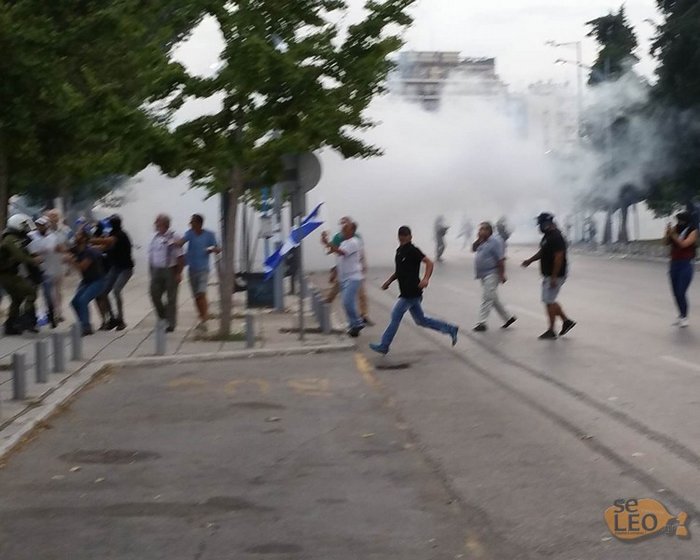 Ενταση και επεισόδια στα συλλαλητήρια της Θεσσαλονίκης