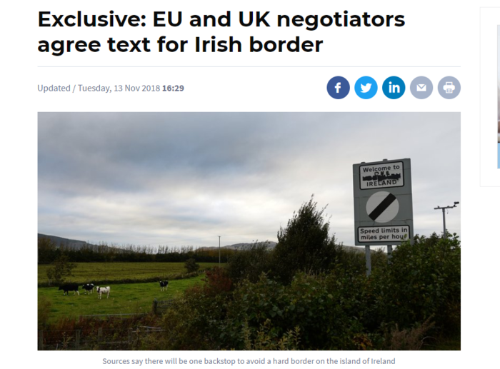 Προκαταρκτική συμφωνία Μέι-Ευρωπαίων για τους όρους του Brexit