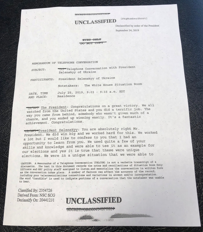 Έρευνα για τον γιο του Μπάιντεν ζήτησε ο Τραμπ από τον Ζελένσκι