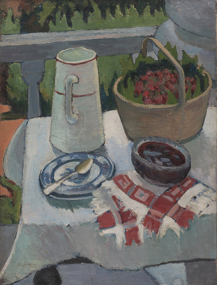 Λιουμπόβ Ποπόβα, Νεκρή φύση με κανάτα, 1907-08, Λάδι σε καμβά, 70.6 × 53.7 ©MOMus-Μουσείο Μοντέρνας Τέχνης-Συλλογή Κωστάκη