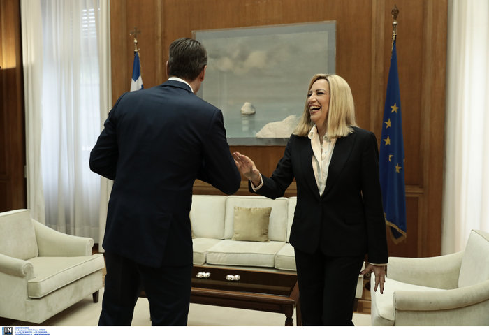 Πράσινο τσάι για Μητσοτάκη - Γεννηματά, κρυωμένοι και οι δύο - εικόνα 2