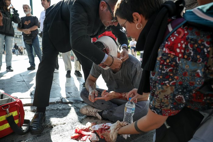 Ένταση και χημικά στις πορείες σε Αθήνα και Θεσσαλονίκη - εικόνα 10