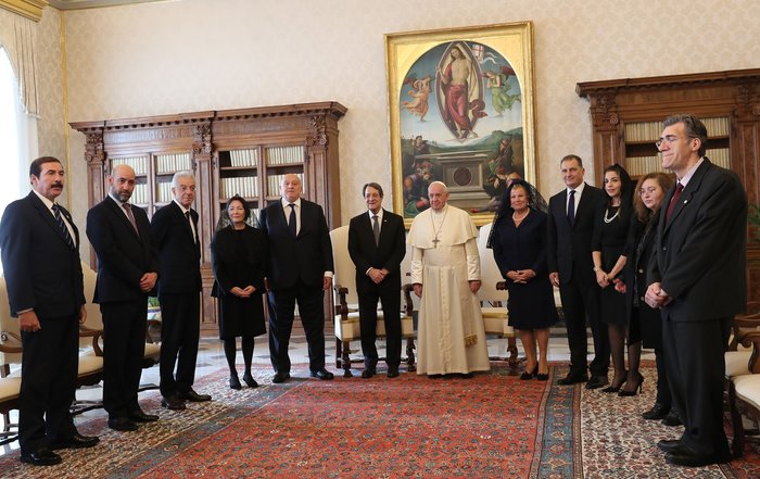 Αναστασιάδης: Ο Ποντίφικας γνωρίζει για τις έκνομες ενέργειες της Τουρκίας