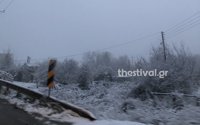 Στα «λευκά»... ξύπνησε και η Θεσσαλονίκη [εικόνες & βίντεο] - εικόνα 3