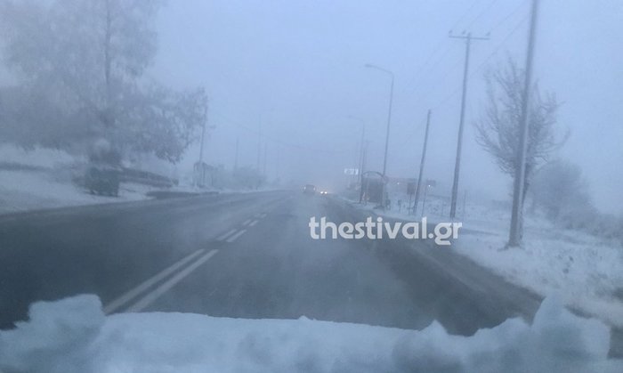 Στα «λευκά»... ξύπνησε και η Θεσσαλονίκη [εικόνες & βίντεο] - εικόνα 4