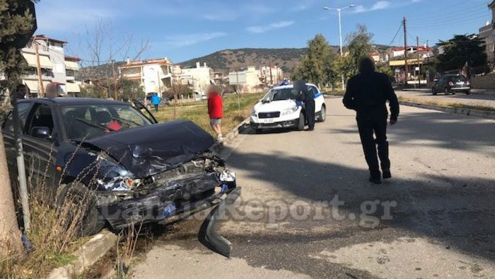 Τροχαίο στη Λαμία: Παραβίασε stop και την πέταξε στα χωράφια [video - φωτό]
