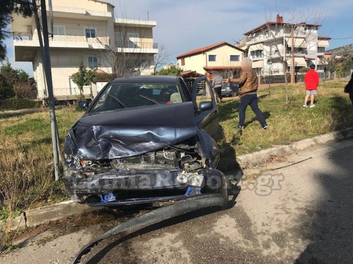 Τροχαίο στη Λαμία: Παραβίασε stop και την πέταξε στα χωράφια [video - φωτό] - εικόνα 2