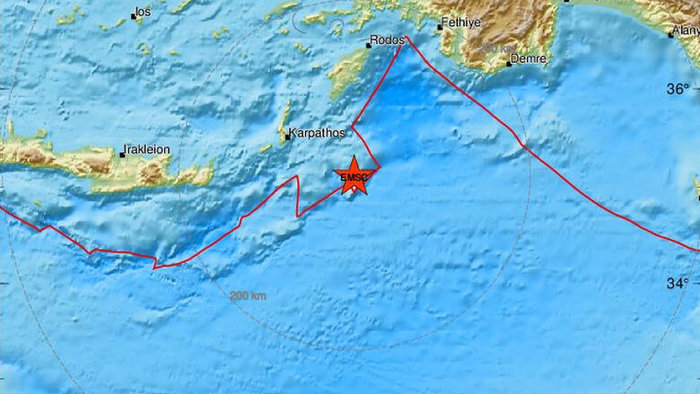 Νέος σεισμός 4,2 Ρίχτερ τα ξημερώματα σε Κάρπαθο και Ρόδο