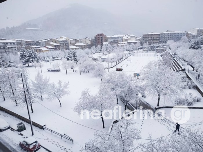 Το έστρωσε στη Φλώρινα: Υπέροχες εικόνες από την πόλη - εικόνα 6