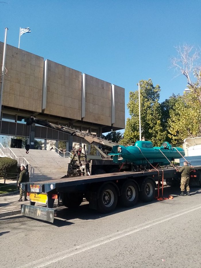 Νέο έκθεμα: Υποβρύχιο της ΔΥΚ στο προαύλιο του Πολεμικού Μουσείου